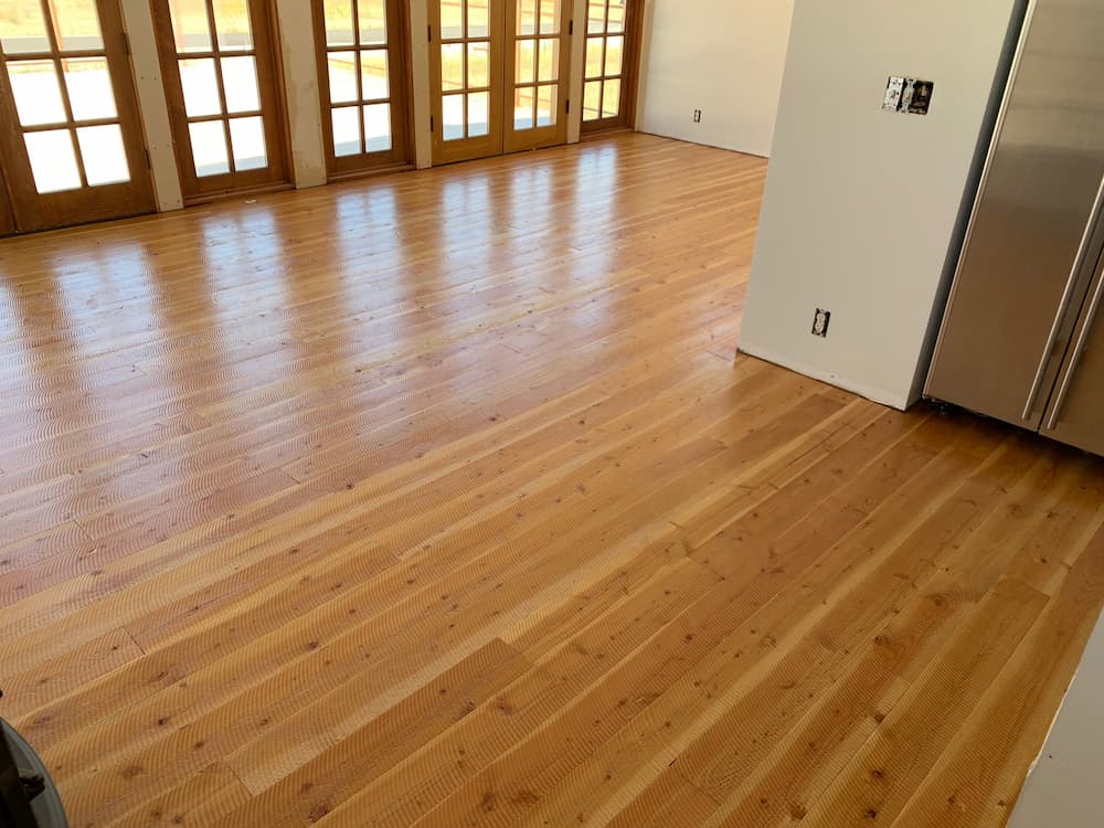 Douglas fir resawn flooring